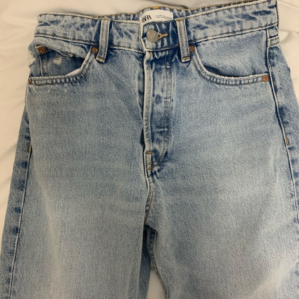 ZARA VINTAGE STYLE STRAIGHT JEANS 4